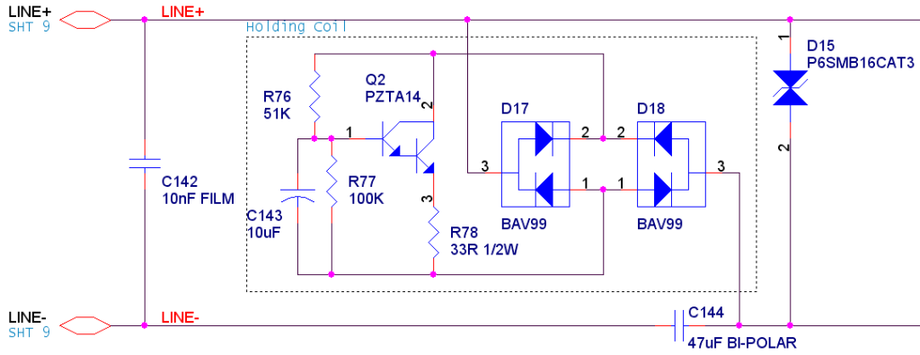 Data Access Arrangement (DAA); a high-impedance shunt regulator.